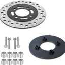 JMCHstore Mini Bike Drum to Disc Hydraulic Brake Wheel Conversion Kit for Coleman CT200U BT200X Baja Warrior Massimo MB200 AXIS M200 PUMA 200 Mini Bike Parts (4 hole)