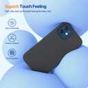 Miracase Compatible with iPhone 12 Case and iPhone 12 Pro Case, Liquid Silicone Gel Rubber Full Body Protection Shockproof Drop Protection Phone Case for iPhone 12/12 Pro 6.1 inch, Black