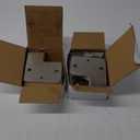 2 Pack Van Door Lock, 73MM Heavy Duty Solid Steel Hidden Shackle Padlock and Hasp Set Keyed Different, with 4pcs Keys and 80mm Screws for Vans, Trucks, Gates, Trailer