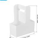 PATIKIL 2 Cup Drink Carrier with Handle, 20 Pack Kraft Paperboard to Go Coffee Cup Holder, Portable Disposable Handled Drink Carriers for Take Out Restaurant Food Service, White