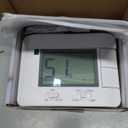 Non-Programmable Heat Pump Thermostat for House 2 Heat/1 Cool, with Temperature & Humidity Monitor and Large Green LCD