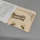 2 Pack Reusable Beeswax Bread Bags for Sourdough, 17inx13in Bread Bags for Homemade Bread, XL Natural Beewax Lined Bread Bag, Freezer Friendly Freshness Preservation for Food Storage