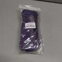 2 x Purple Braiding Hair 14 Inch Short Pre Stretched Hair Straight Yaki Texture Synthetic Hair Extensions Softness, 2 Packs