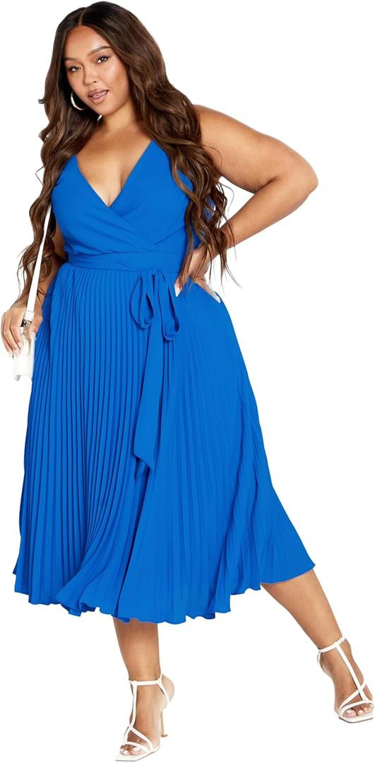 City Chic Plus Size Dress (16, Sky Blue)