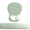 ErgoComfort Gel Wrist Rest Mouse Pad-Ergonomic Office Mousepad with Wrist Support-Non-Slip, Design Desk Accessories Mat for Home&Game Decor (09Minty Set)