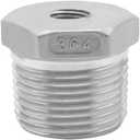 Joywayus Stainless Steel Hex Head Bushing Reducer Pipe Fitting 3/4 NPT Male 1/8 NPT Female