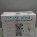 CASABREWS 3700 Essential Espresso Machine 20 Bar, Stainless Steel Cappuccino & Latte Machine with Steam Frother for Home, 43.9oz Water Tank, Silver