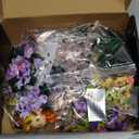 Flowers Bouquet Building Sets, Artificial Flower Plants for Botanical Collection and Decorative Home, for Girls Women Adults Ages 6+, Birthday Valentine's Day Gift for Her, No Vase