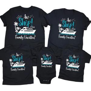 2025 Family Cruise Shirts Plus Size Tops Holiday Matching Shirt Making Memories Together Cruise Ship Tees (Medium, Black 25)