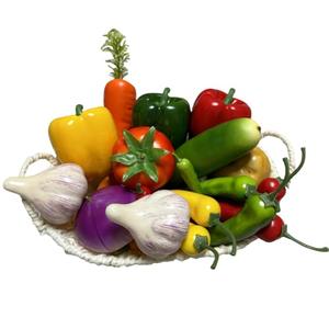 22pcs Realistic Artificial Fake Vegetables, Artificial Vegetables for Decoration, Home Kitchen Decor,PU Simulation Vegetable,Artificial Bell Peppers