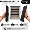 13" x 3" Replacement Medicine Cabinet Black Metal Shelf Replacement Cabinet Metal Shelf, Bathroom Shelf Insert, Medicine Cabinet Organizer, Vanity Shelf Replacement - Fits Most Models