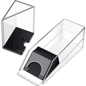 Honoson Blackjack Shoe and Discard Tray Clear Acrylic Blackjack Dealing Shoe Card Dispenser for Playing Cards Discard Holder Trays for Game Poker Accessories(6 Deck)