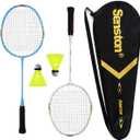 Senston Badminton Racket Set for Kids Children Badminton Racket Kit Including 2 Racket/2 Shuttlecocks/1 Bag