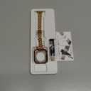 MioHHR Compatible with Apple Watch Band 42mm Series 11 10, Solid Stainless Steel Metal Strap Band for iWatch 42mm Series 11 10, Rose Gold