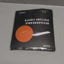 FULEN 2 Pack Picture Lights for Wall,Art Lights for Painting,Battery Operated Wall Sconce Rechargeable,LED Wall Light Cordless with Remote, Frame,Gallery,Dartboard Lights No-Drill,Black