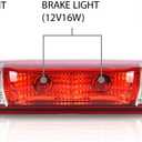 G-PLUS Third Brake Light 3rd Cargo Lamp High Mount Stop Light Compatible with Chevy Silverado GMC Sierra 1500 2008-2013,Fit Chevy Silverado GMC Sierra 2500 HD 3500 HD 2008-2014 25890530