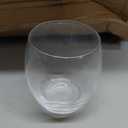 Ziliny 24 Pcs 6 oz Stemless Clear Wine Glasses Glass Cups Recyclable Drinking Glasses for Red or White Wine Cocktail Supplies Party