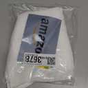 Yancorp White Kitchen Tier Curtains 24 inches Length Linen Textured Short Farmhouse Cafe Curtains Small Window for Bathroom Laundry Room(White,W24 X L24)