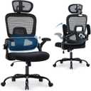 Office Chair with Adjustable Lumbar Support, Ergonomic Desk Chairs, Black