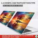 CISSOOK Compatible with MacBook Air 13.6 inch Case 2026 2025 2024 2023 2022 Release A3449 A3240 A3113 A2681, Protective Hard Shell Case Cover for MacBook Air 13 inch M2 M3 M4 M5, Tree Landscape