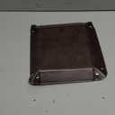 Vlando Valet Tray for Men Women, Nightstand Organizer Vanity Catchall Holder for Dresser Desk Storage Bedside, Travel PU Leather Jewelry Key Bowl Coin Watches and Candy Entryway Tray - Large, Brown