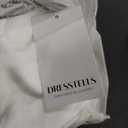 GownTown Women's 1950s Vintage Dresses Cap Sleeves Cocktail Stretchy Dresses with Pocket Ivory Size Small