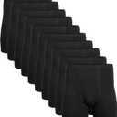 Gildan Men's Underwear Covered Waistband Boxer Briefs, Multipack, L
