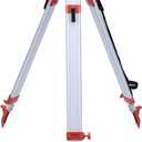 Surveying Tripod, Aluminum Survey Tripod With 5/8-Inch 11-Threaded Flat Head Quick Clamp for Auto level