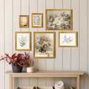 TWING 11x14 Picture Frame,Display Pictures 8x10 with Mat or 11x14 Without Mat,Ornate Picture Frames for Wall Mounting or Table Display,Rustic Gold,1 Pack
