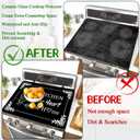 Stove Top Cover for Electric Stove 28 "x 20 ", The Kitchen Is the Heart of the Home Heat Resistant Glass Top Stove Cover Protector, Glass Cooktop Covers, Kitchen Flat Electric Stove Top Covers