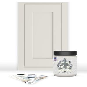ALL-IN-ONE Paint by Heirloom Traditions, Almond (off white with tan undertone), 8oz Sample - Durable cabinet and furniture paint. Built in primer and top coat, no sanding needed. Includes our 30