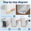 Aluminum Door Draft Stoppers - 39' Weather Stripping Seal for Exterior & Interior Doors