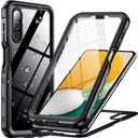 Temdan for Samsung Galaxy A13 5G Case,Waterproof Built-in Lens & Screen Protector[Full Body Shockproof][Military Drop Proof][Dustproof][IP68 Underwater] Protective Cover for A13 5G 6.5-Black/Clear