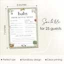 Baby Predictions & Advice Cards for New Parents Fun Baby Shower Games and Activities, Locally Grown Farmers Market Themed Party Decorations Supplies, 5x7 -25 Pcs -C02