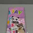 3Pcs Cute Animals Birthday Decorations Squish Animal Plastic Tablecloths Happy Birthday Pink Party Supplies Table Covers Squish Kawaii Animal Disposable Tablecloth for Kids Table Decor Favors