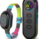 2-in-1 Dog Bark & Shock Collar with Remote Control, Waterproof Barking Collars for Small Medium Large Dogs, 3300Ft Training E- Collars, Rechargeable, Adjustable Beep Vibration Modes & 5 Sensitivity