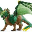 Schleich Eldrador Creatures - 11" Jungle Dragon Toy - Movable Wing Action Figure for Boys and Girls - Mythical Creature Figures - Fantasy Beast Figurine - Monster Dragon Toys - Kids Ages 7+ | 70791