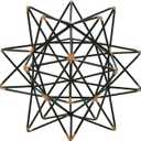 Deco 79 Metal Geometric Decorative Sculpture Home Decor Statue with Gold Accents, Accent Figurine 7" x 7" x 7", Black