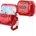 ESR for AirPods Pro 3 Case (2025), Compatible with Airpods Pro 3rd Generation Case (USB-C Cable), Effortless MagSafe, Drop-Proof Lock, Easy Open, Cyber Series, Red