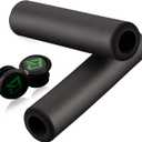 Rock BROS Bike Handle Grips Foam Comfortable Shock Absorption Bike Handlebar Grips Suit for BMX, Mountain, MTB, Beach Cruiser, Scooter (black)