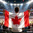 3 x 7Pcs Soccer Fan Set, Canada Patriotic-theme Supplies with Flags, Clappers, Shawl, Cap and Horn for Football Game, Patriotic Party & Costume Party