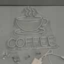 Coffee Neon Sign for Wall Decor, Dimmable USB Powered Bright Led Signs for Business Acrylic LED Neon Coffee Light up Sign for Shop Station Art Decor Party Decorations (15.7 * 12.8inches)