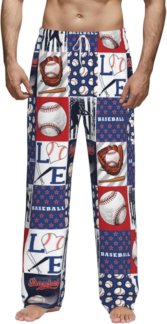 Men's Lounge Pants, Separate Bottoms with Pockets - Funny Pjs for Sleep & Lounging (XXL)