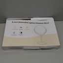 Lighted Makeup Mirror, 3000 mAh Rechargeable Double Sided Magnifying Vanity Mirror with 3 Colors, 1x/10x, 360 Rotation , Brightness Adjustable Magnification Cosmetic Light up Mirror, Women Gift (Chrome)