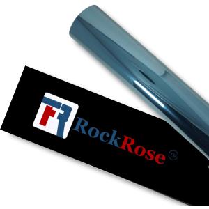 RockRose 50% Nano Ceramic Car Window Tint 40 in x 25 FT 2PLY Privacy Film Heat Block, 99% UVR, and 85% IRR Block for Auto or Home Strong Adhesive, Easy Shrink, Plotter Friendly - Charcoal