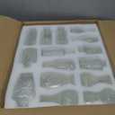 36Pcs Bud Vases Set Small Vintage Glass Bottles Clear Bud Vases in Bulk Multiple Shape Cute Glass Vases for Rustic Wedding Centerpieces Table Decorations and Home Decor(Clear)