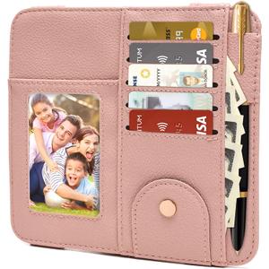 4 x Visor Organizer, Pink Sunglass Holder For Car, Sunvisor Organizers with Multiple Pockets and Picture Frame, Essential Car Interior Accessories for Women and Men