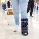 United Ortho USA14115 Short Air Cam Walker Fracture Boot, Medium, Black (Black, M)