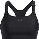 Under Armour - Womens Hg Armour High Bra (Small, Black / Jet Gray)