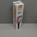 Hair Curling Iron Wand, Hair Waver Hair Curler Triple Pipe Hair Curling Iron Wand 2 Temperature Tourmaline Electric Hair Styling Tool for Long or Short (USpink)